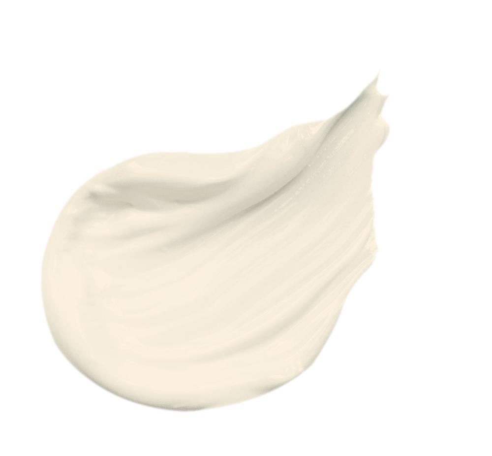 a cream on a white background