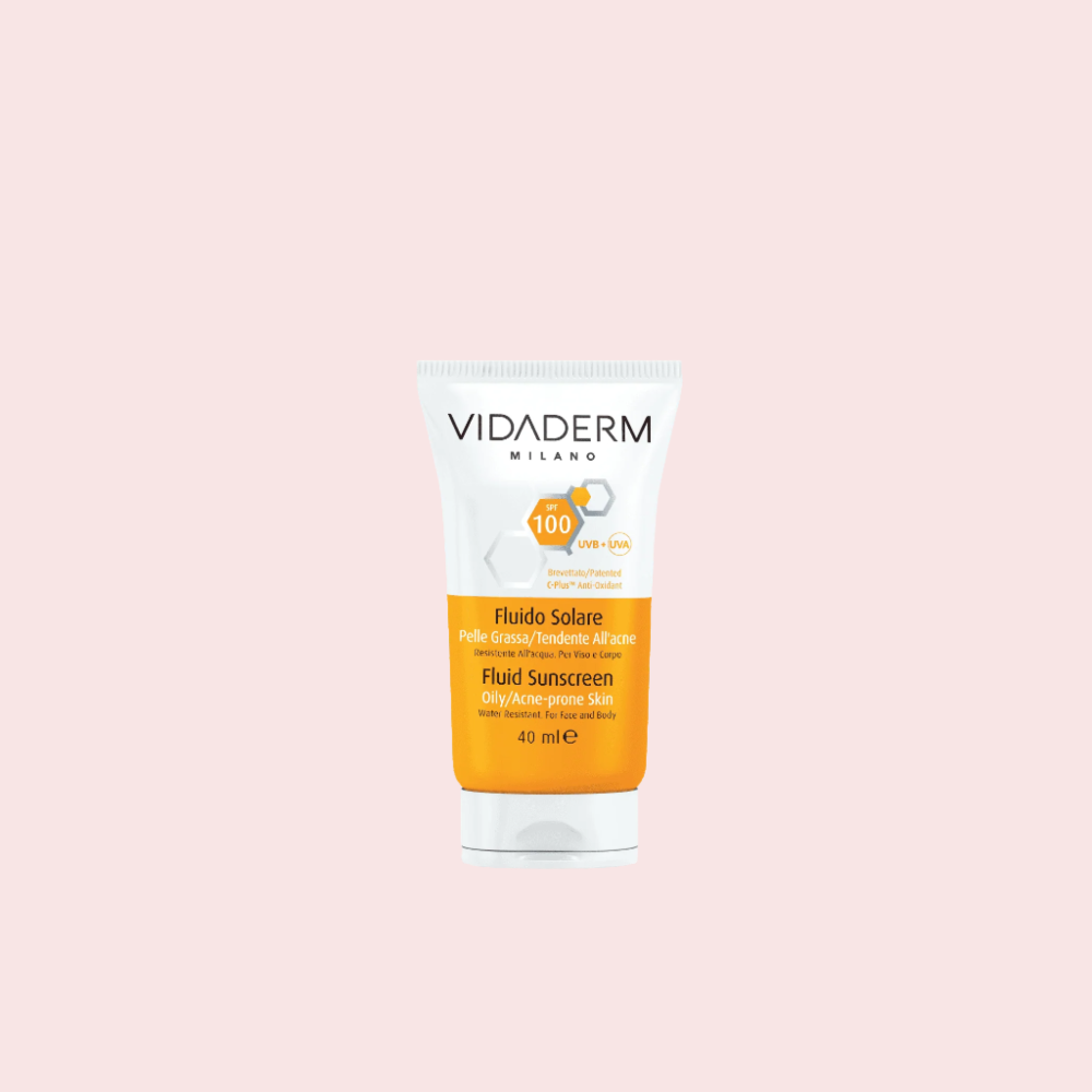 a tube of sunscreen on white background