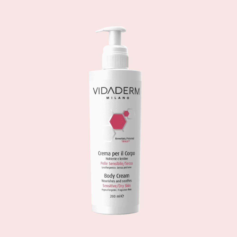 body cream on white background 